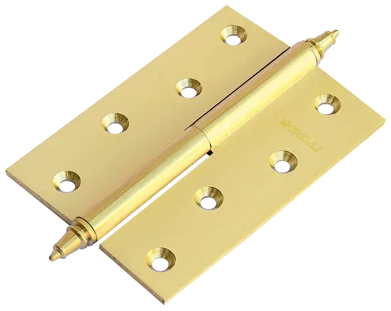 Петля разъемная стальная MS 100X70X2.5 L SG левая, врезная, цвет матовая латунь, сталь