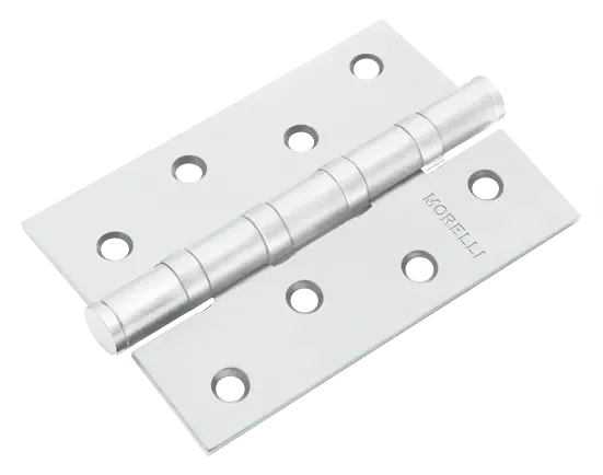 Петля универсальная карточная MS 100X70X2.5-4BB W стальная, врезная, цвет белый, сталь