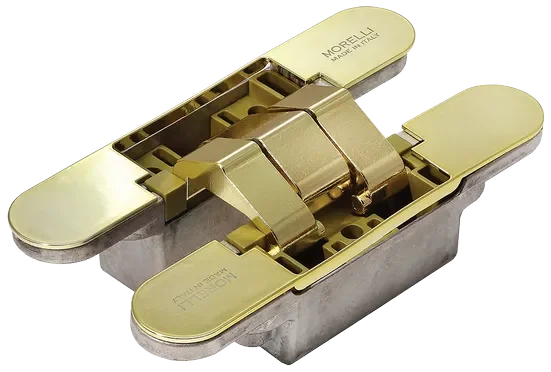 Петля скрытая HH-16 PG 3D, врезная, цвет золото, ЦАМ