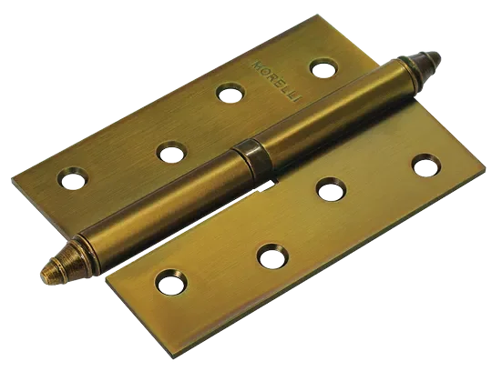Петля карточная разъемная MS 100X70X2.5 R COF стальная правая, врезная, цвет кофе