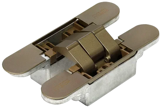 Петля скрытая HH-16 AB 3D, врезная, цвет античная бронза, ЦАМ