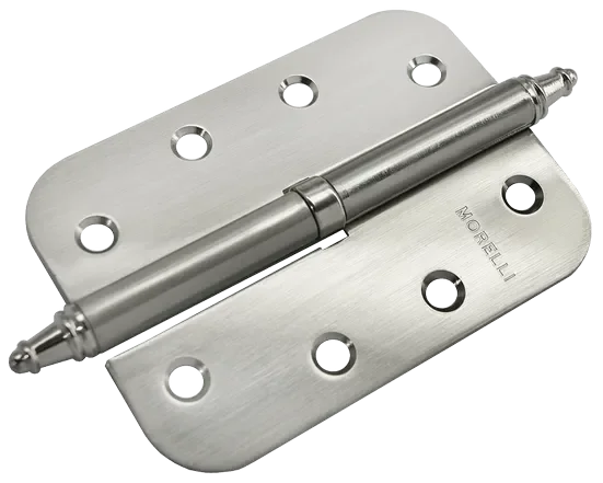 Петля разъемная MS-C 100X70X2.5 SN R правая скругленная, врезная, цвет бел.никель, сталь