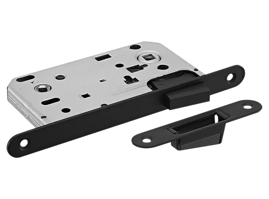 Замок межкомнатный MM 2090 BL, магнитный, сантехнический, цвет черный