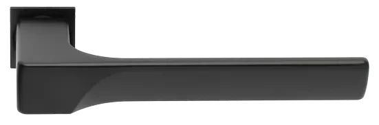 Ручка дверная FIORD-SM NERO раздельная без розетки, цвет черный, ЦАМ