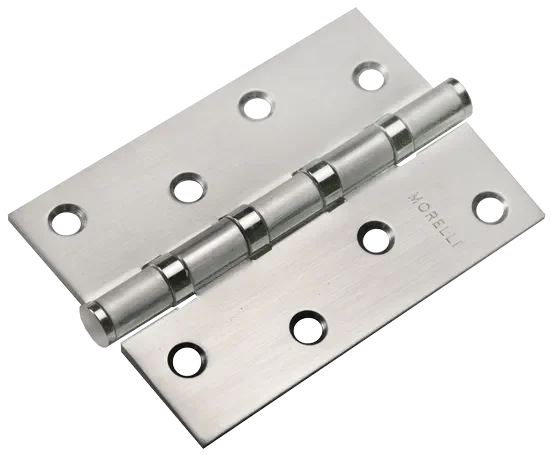 Петля карточная универсальная MS 100X70X2.5-4BB SC стальная, врезная, цвет матовый хром, сталь