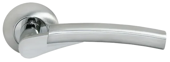 HALL, ручка дверная MH-19 SC/CP, цвет - мат.хром/хром