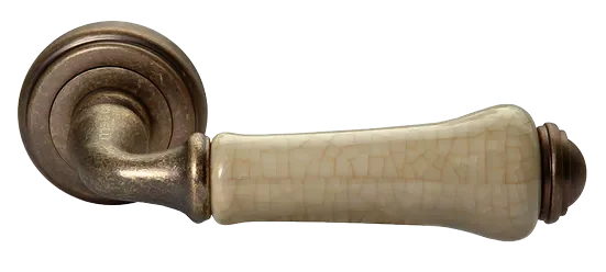 UMBERTO, ручка дверная MH-41-CLASSIC OMB/CH, цвет-старая мат.бронза/шампань