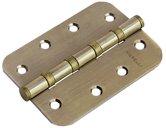 Петля универсальная карточная MS-C 100X70X2.5-4BB AB стальная скругленная, врезная, цвет бронза