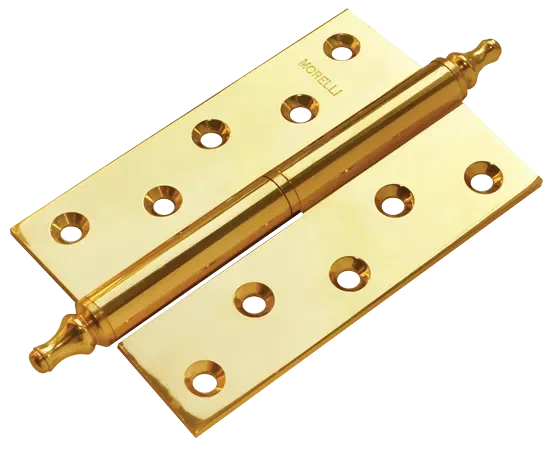 Петля карточная разъемная MB 120X80X3.5 PG R C  латннуая правая с коронкой, врезная, цвет золото