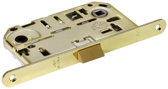 Замок межкомнатный IP WC PG бесшумный, сантехнический, цвет золото