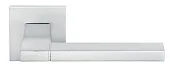 Ручка дверная YSTAD MH-47-S6 SSC раздельная на квадратной розетке 6 мм, цвет суперматовый хром, ЦАМ Light