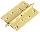 Петля разъемная стальная MS 100X70X2.5 L SG левая, врезная, цвет матовая латунь, сталь