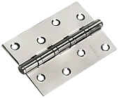 Петля универсальная MS 100X70X2.5-4BB SN стальная, врезная, цвет белый никель, сталь