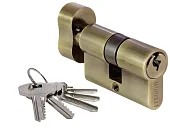 Цилиндровый механизм (личинка) 50CK AB 50 мм с заверткой, цвет бронза античная