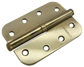 MSD-C 100X70X2.5 AB R, петля стальная скругленная правая без коронки, цвет - бронза