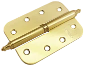 Петля разъемная MS-C 100X70X2.5 SG L левая с коронкой скругленная, врезная, цвет мат.золото, сталь