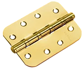 Петля карточная универсальная MS-C 100X70X2.5-4BB SG стальная скругленная, врезная, цвет матотовое золото