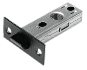 LP6-45 BL, защелка межкомнатная, с пластиковым язычком, цвет - черный