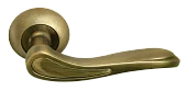 Ручка дверная LONDON EYE MH-26 MAB/AB раздельная на круглой розетке, цвет бронза/ант.бронза, ЦАМ