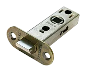 Защелка межкомнатная OL6-45 AB скругленная планка металлический язычек, цвет античная бронза