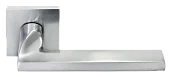 Ручка дверная KAFFEE MH-50-S6 SC раздельная на квадратной розетке, цвет матовый хром, ЦАМ Light
