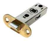 OL6-45 PG, защелка межкомнатная, скругленная планка, цвет - золото