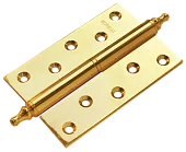 Петля карточная разъемная MB 120X80X3.5 PG R C  латннуая правая с коронкой, врезная, цвет золото