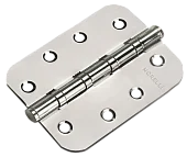 Петля универсальная стальная MS-C 100X70X2.5-4BB SN с коронкой скругленная, врезная, цвет бел.никель, сталь